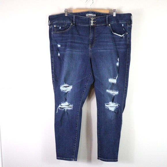 Torrid Super Soft Distressed Jegging size 24R - Picture 1 of 4